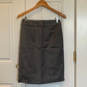 J.Crew Gray zip up skirt